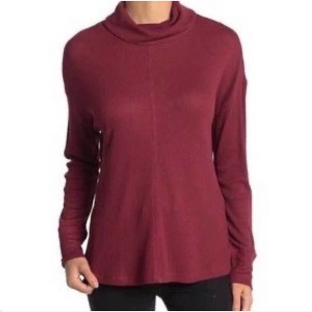 NWOT sanctuary 2xl waffle‎ knit cowl neck top